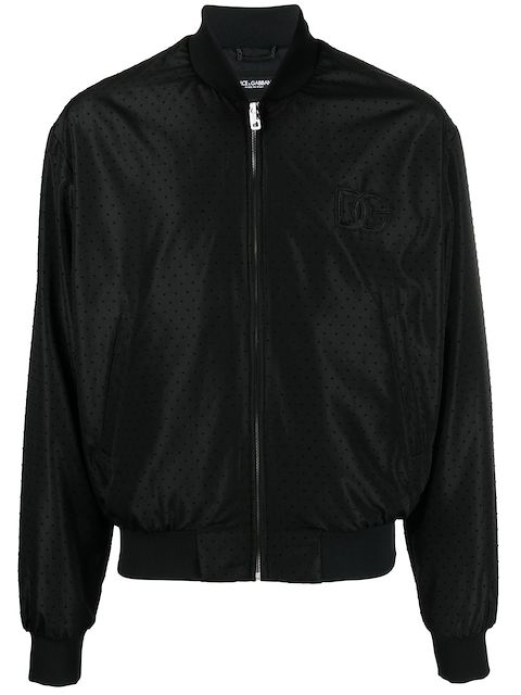 Dolce & Gabbana logo-patch bomber jacket