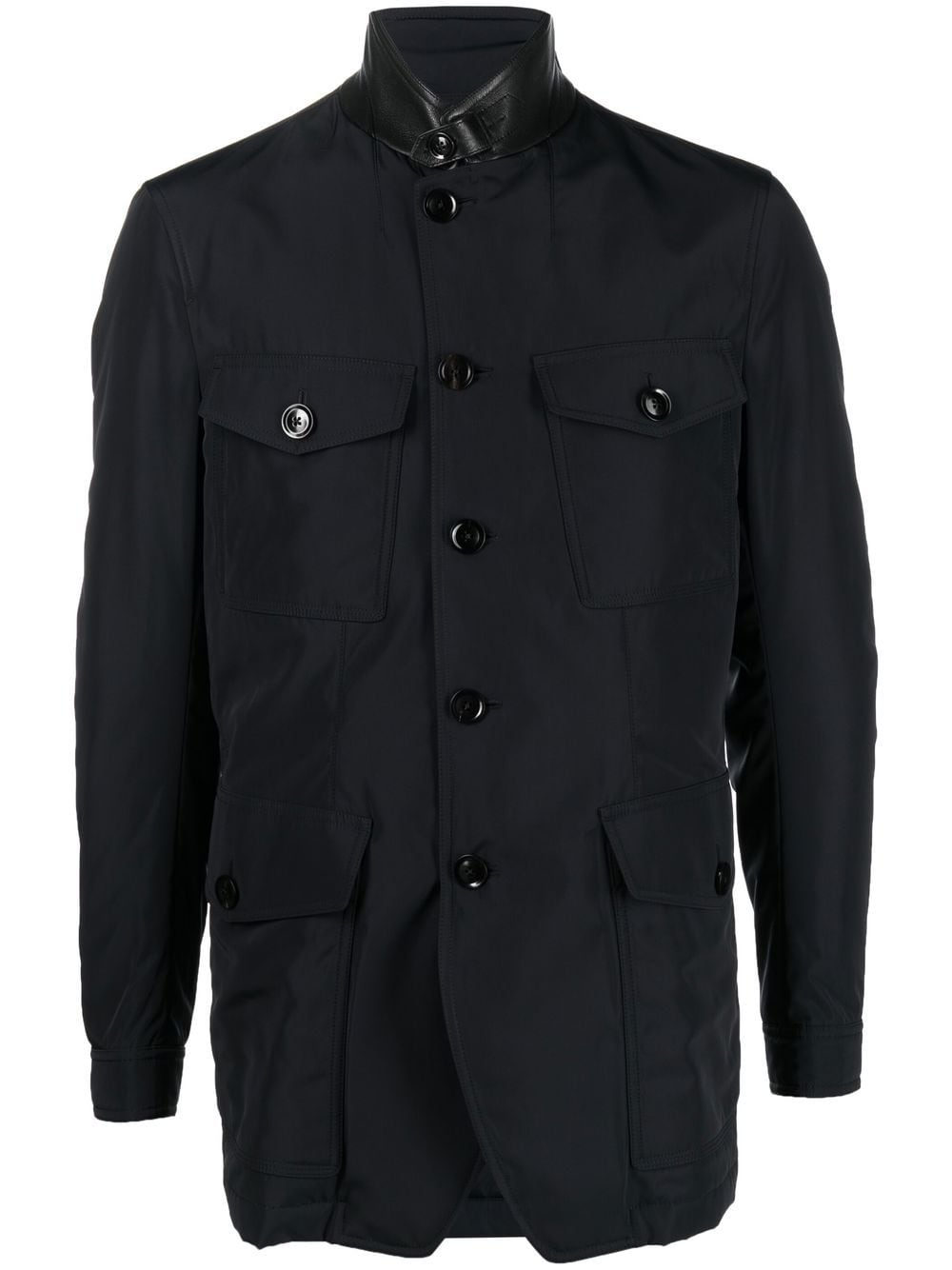 TOM FORD contrasting-collar Shirt Jacket - Farfetch