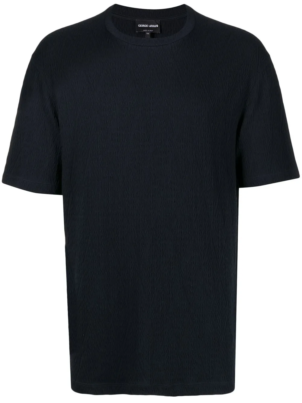 

Giorgio Armani textured-finish short-sleeved T-shirt - Black