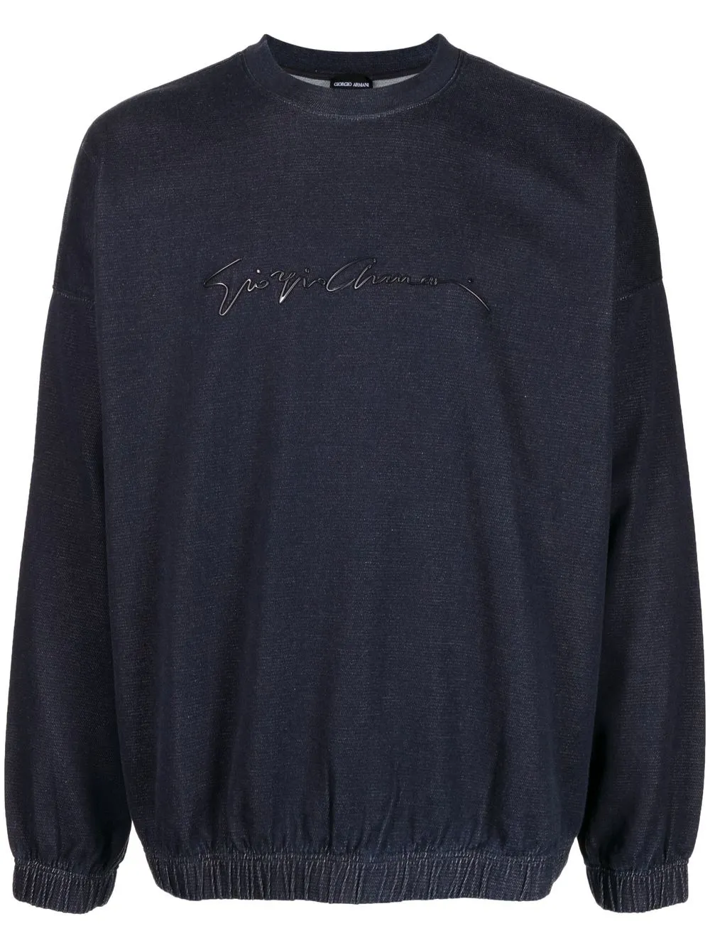 

Giorgio Armani logo-print sweatshirt - Blue