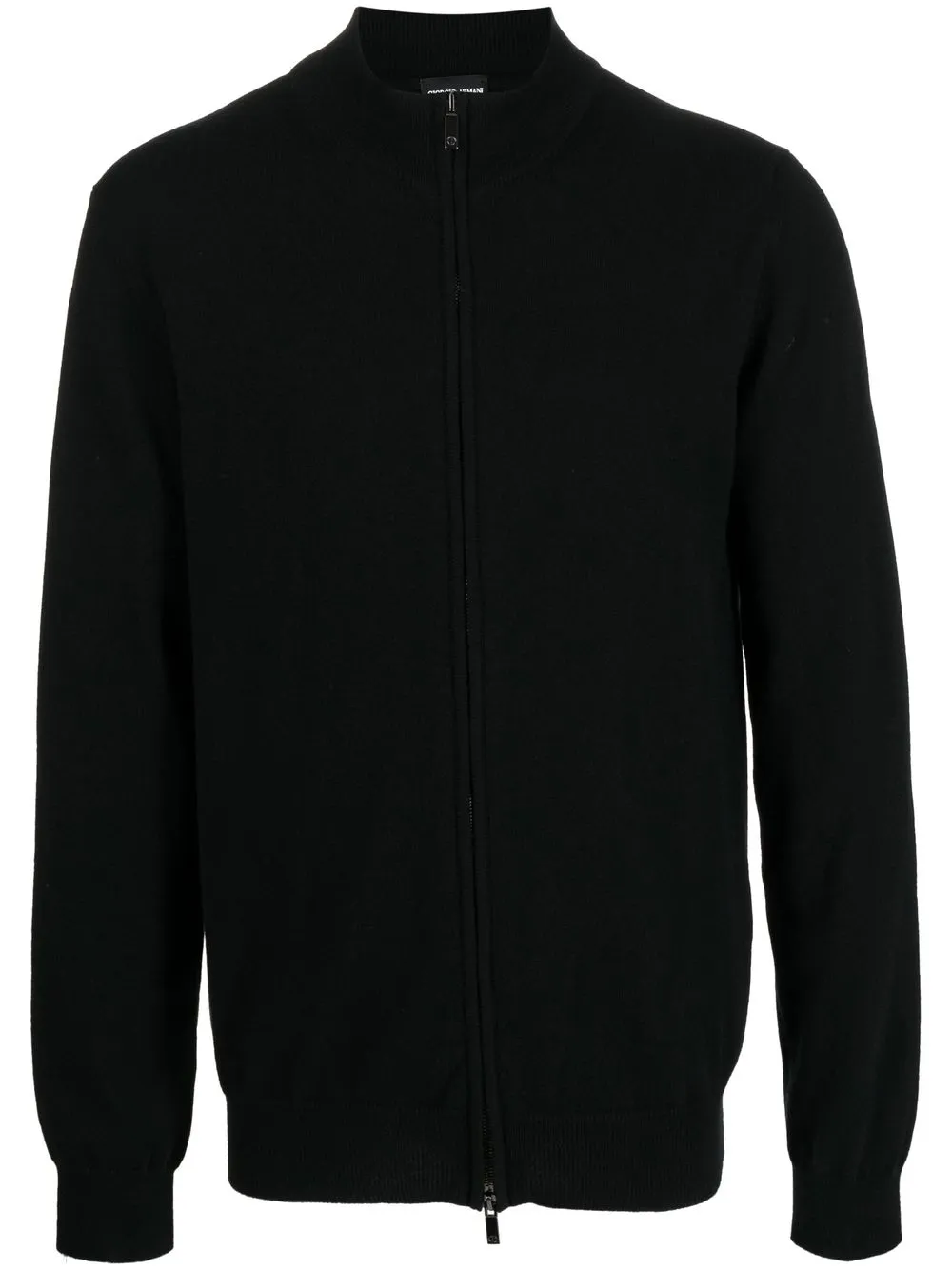 

Giorgio Armani zip-up mock-neck jacket - Blue