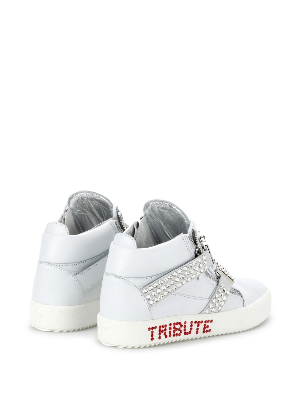 Giuseppe Zanotti Tribute high-top sneakers - WHITE