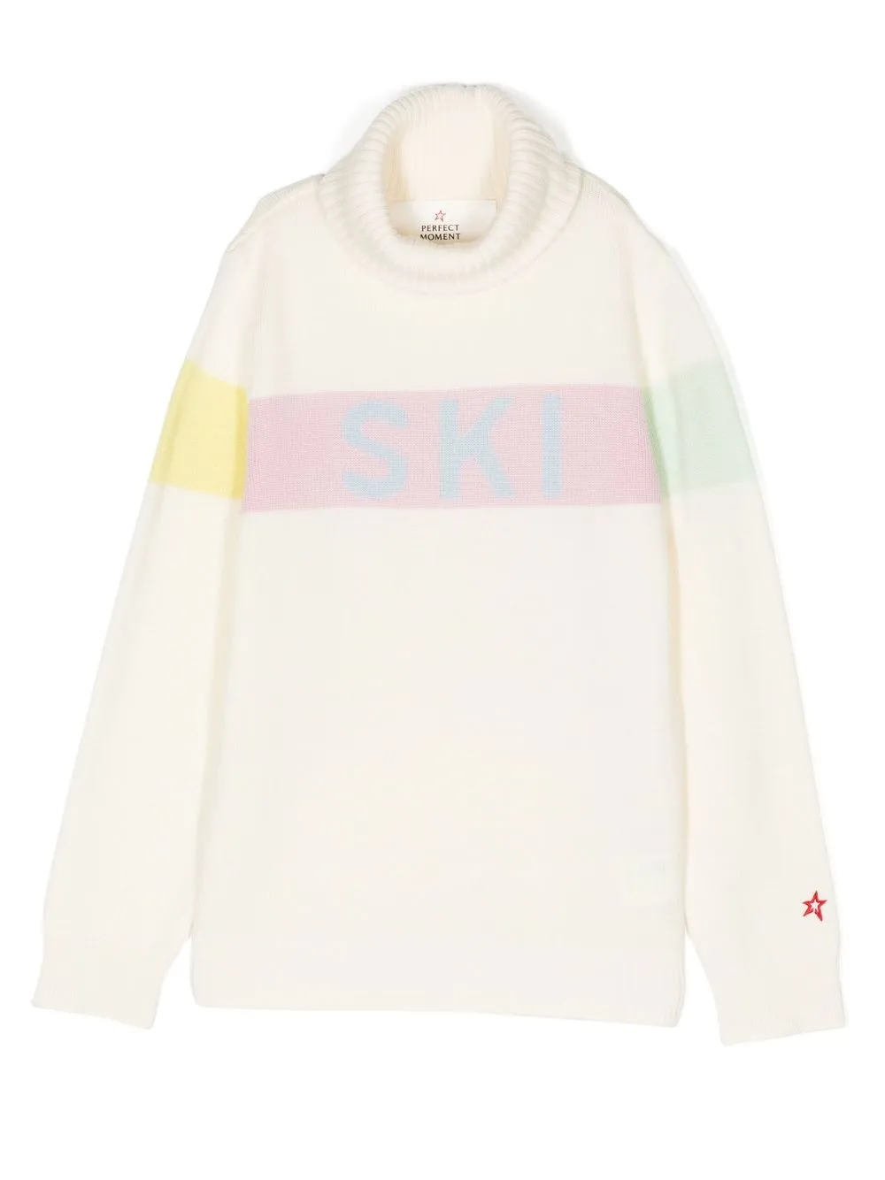 

Perfect Moment White Intarsia Knit Jumper