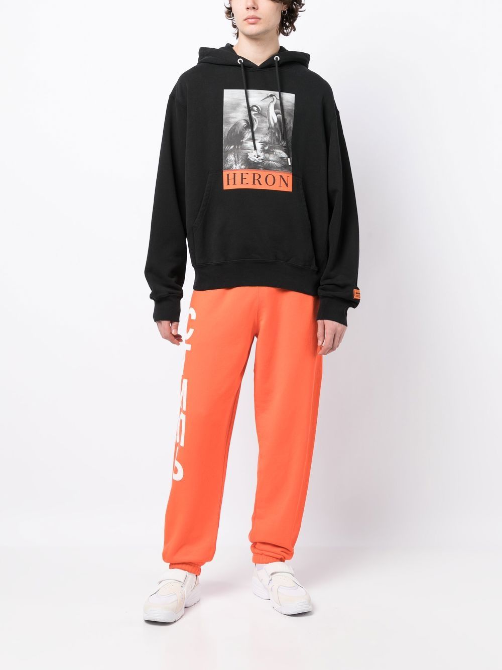 Heron Preston Hoodie met print - Zwart