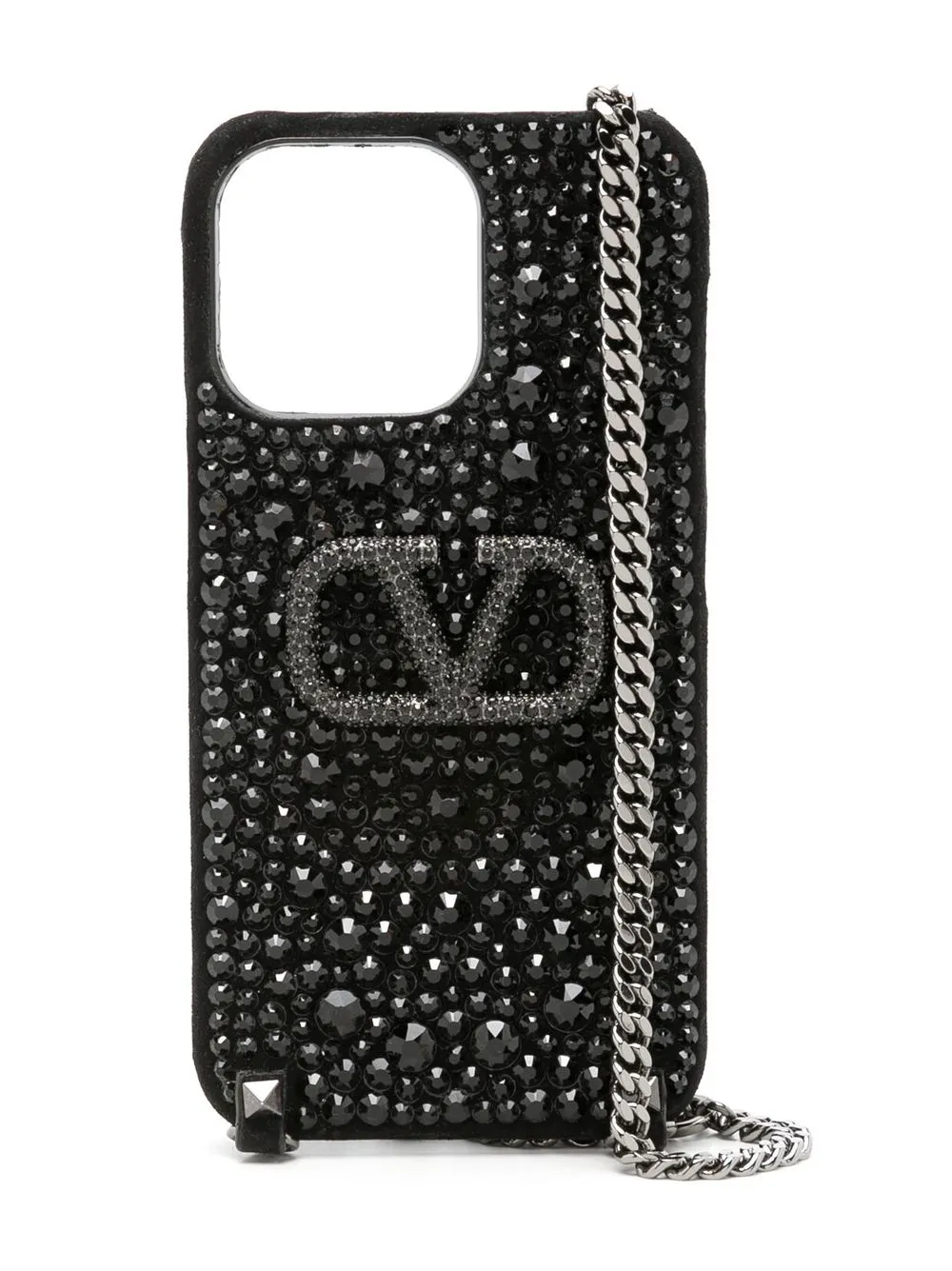 Valentino Garavani iPhone ケース - ブラック Valentino Garavani iPhone ケース - ブラック