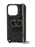 Valentino Garavani signature V-plaque iPhone case - Black