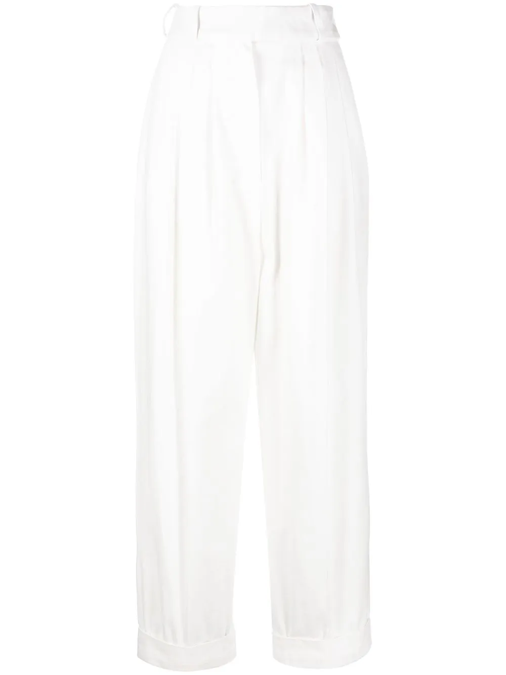 

Alexandre Vauthier boyfriend high-waisted palazzo pants - White