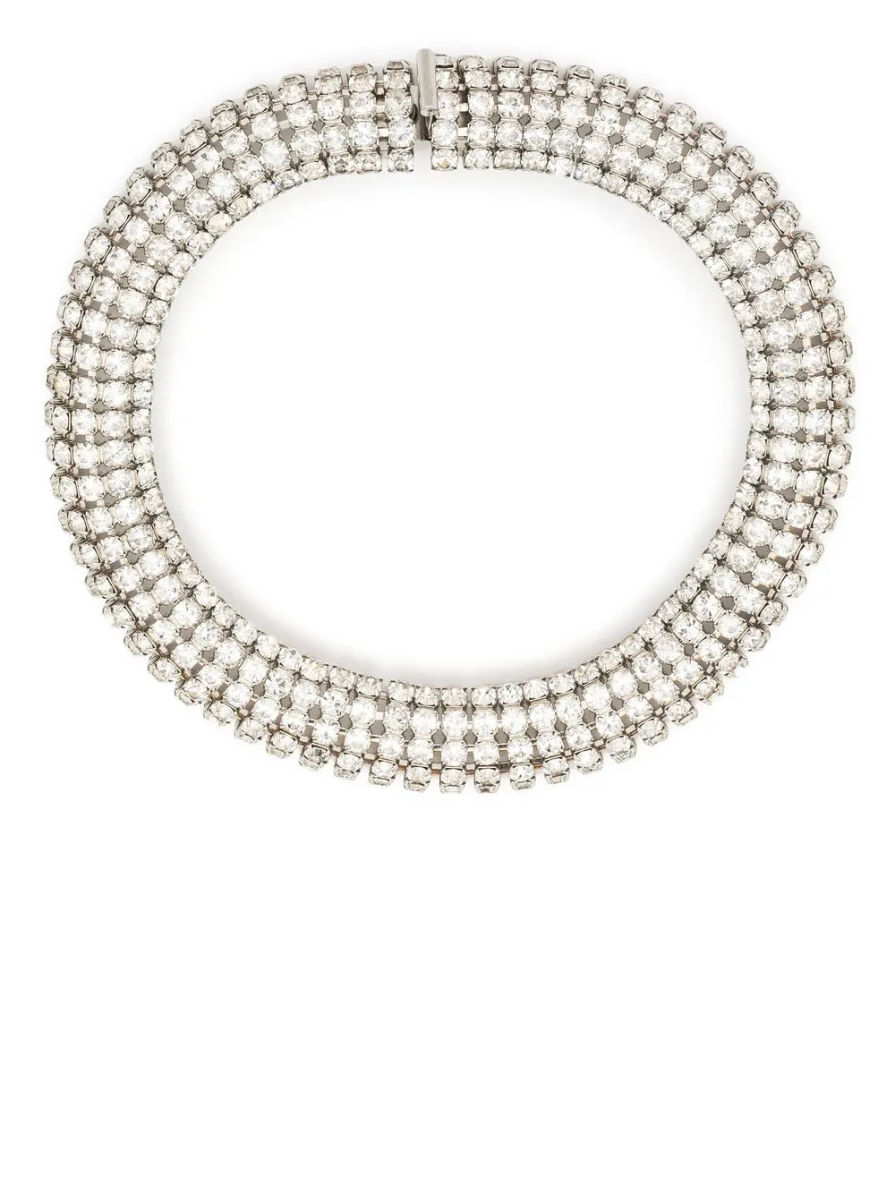 

Alexandre Vauthier crystal-embellished choker necklace - Silver