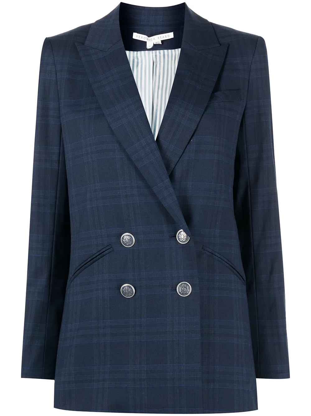 

Veronica Beard blazer Oria Dickey con doble botonadura - Azul