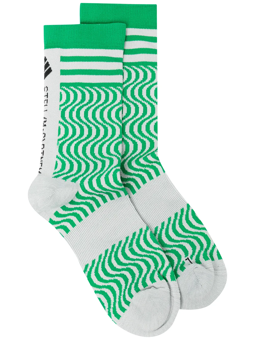 

adidas by Stella McCartney Crew swirl socks - Grey