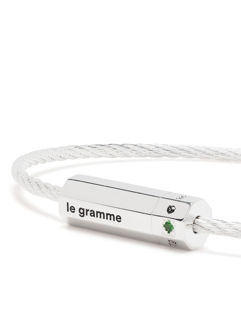 Le Gramme 7g Cable Tsavorite Bracelet - Farfetch