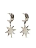 Mondo Mondo Big Star half-hoop earrings - Silver