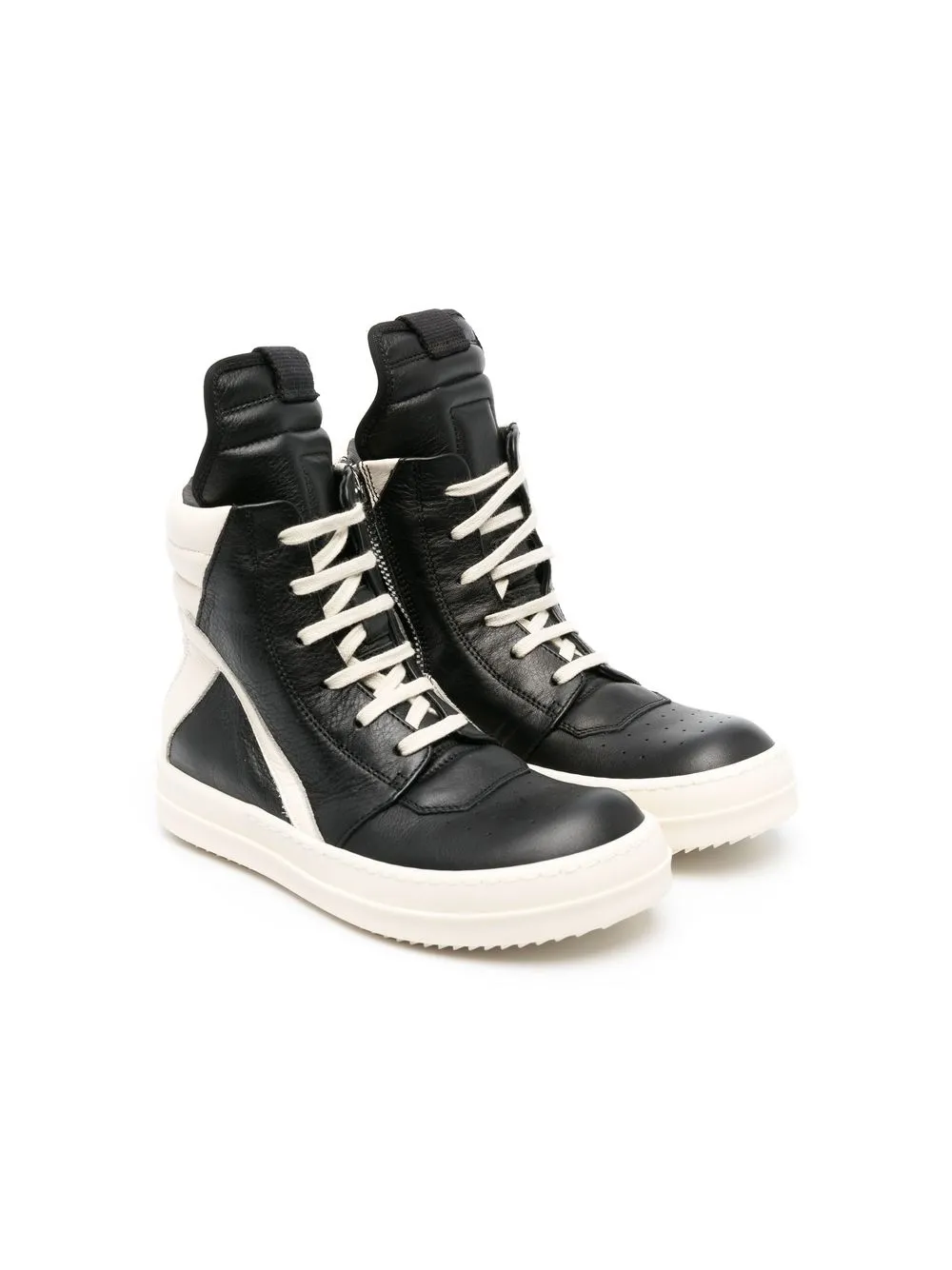 

Rick Owens Kids tenis altos Geobaskets - Negro