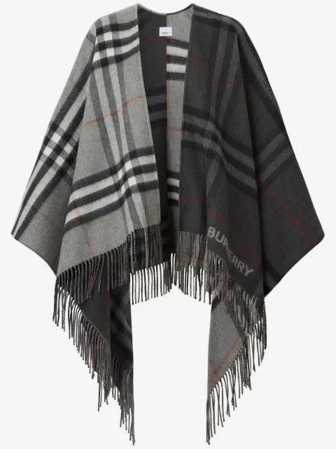Burberry Cape mit Karomuster