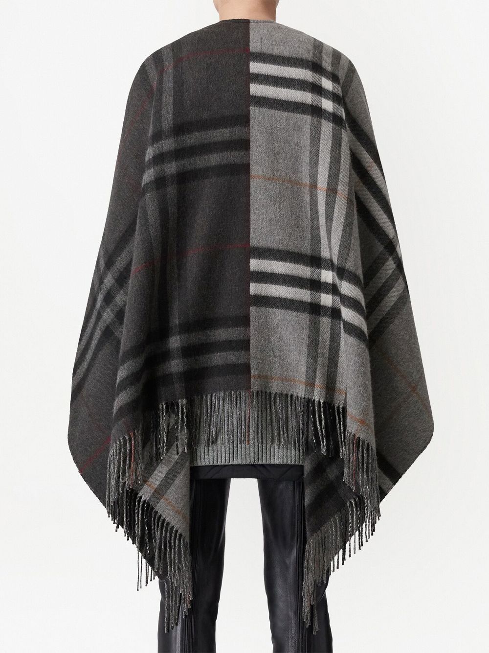 Cheap Burberry contrast check cape Women