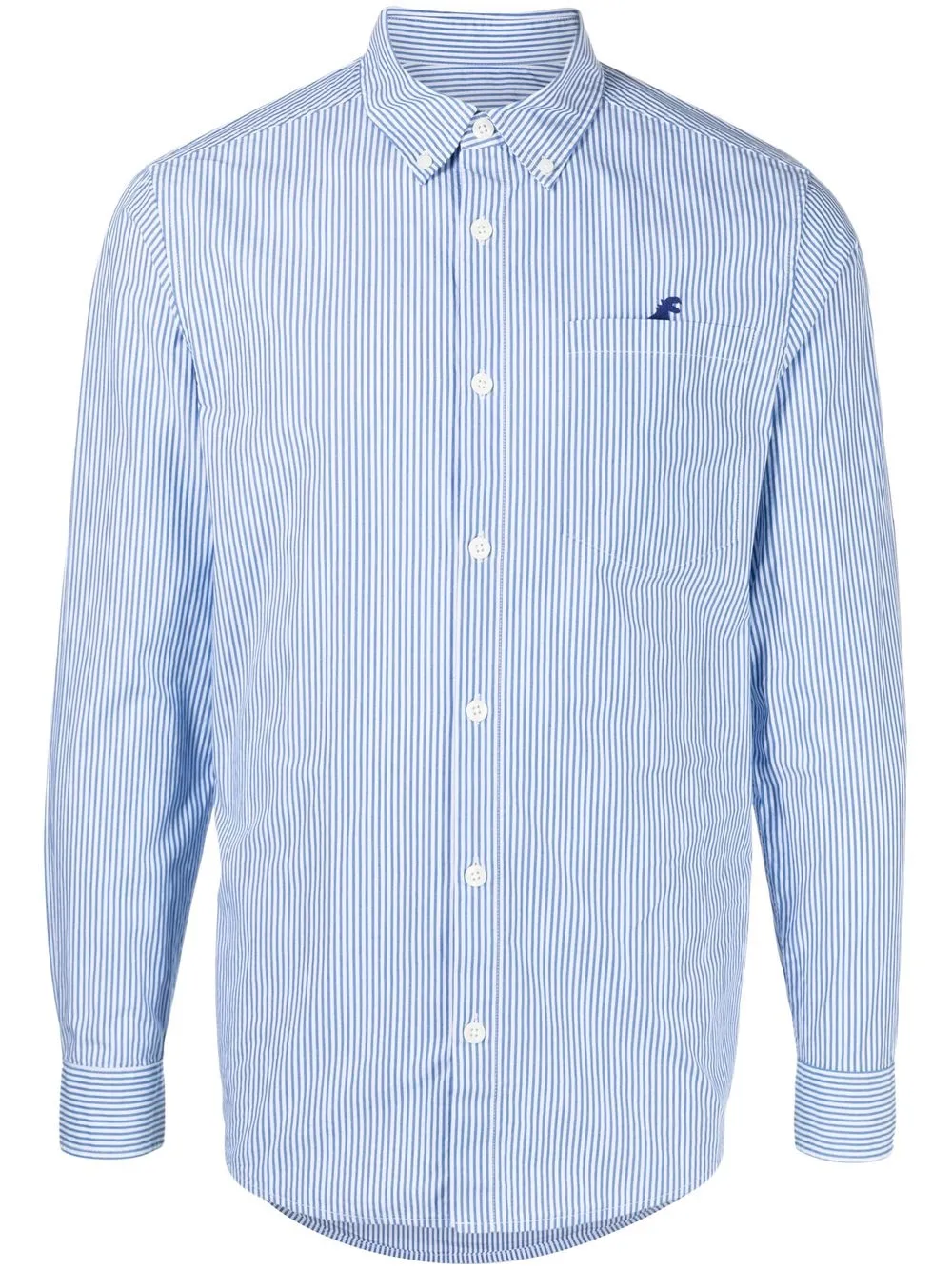 

SPORT b. by agnès b. camisa con botones y rayas estampadas - Azul