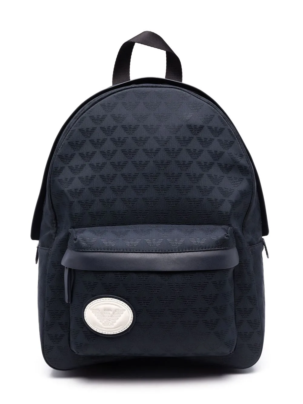 

Emporio Armani Kids mochila con parche de monograma - Azul