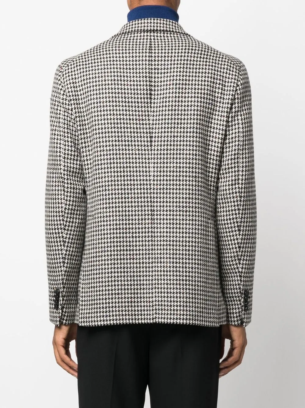 TAGLIATORE HOUNDSTOOTH-PRINT SINGLE-BREASTED BLAZER
