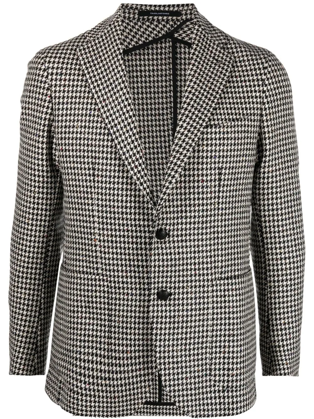 

Tagliatore blazer con botones y estampado pied de poule - Negro