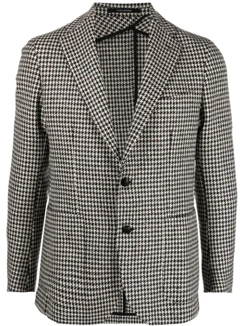 Tagliatore blazer boutonné à motif pied-de-poule