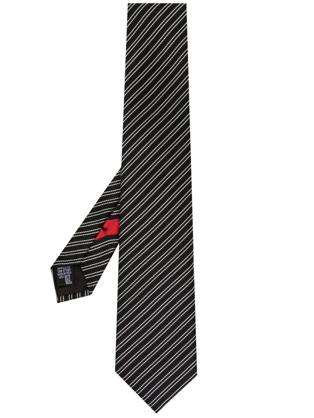 

Giorgio Armani stripe-jacquard silk tie - Black
