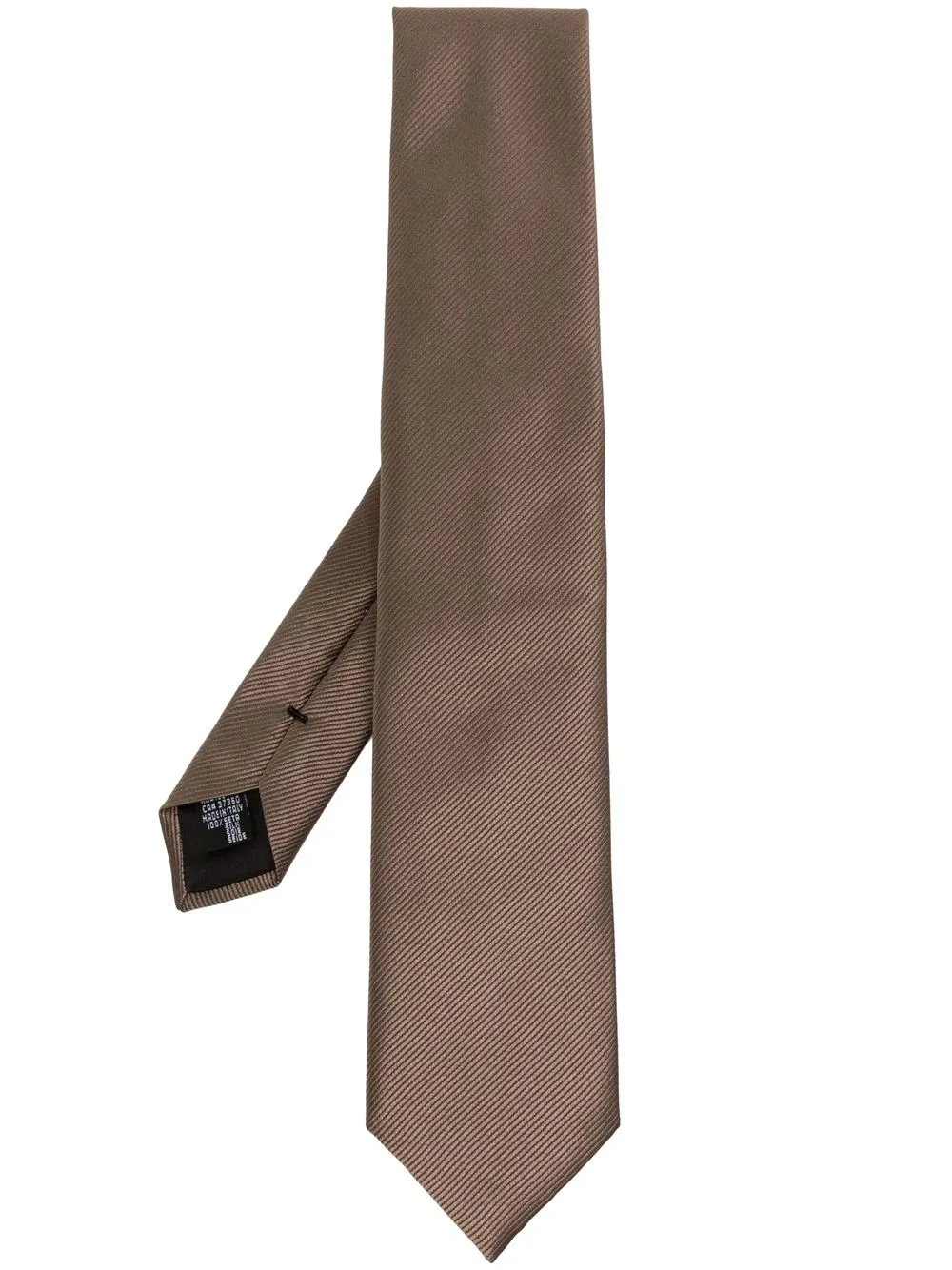 

Giorgio Armani textured silk tie - Brown