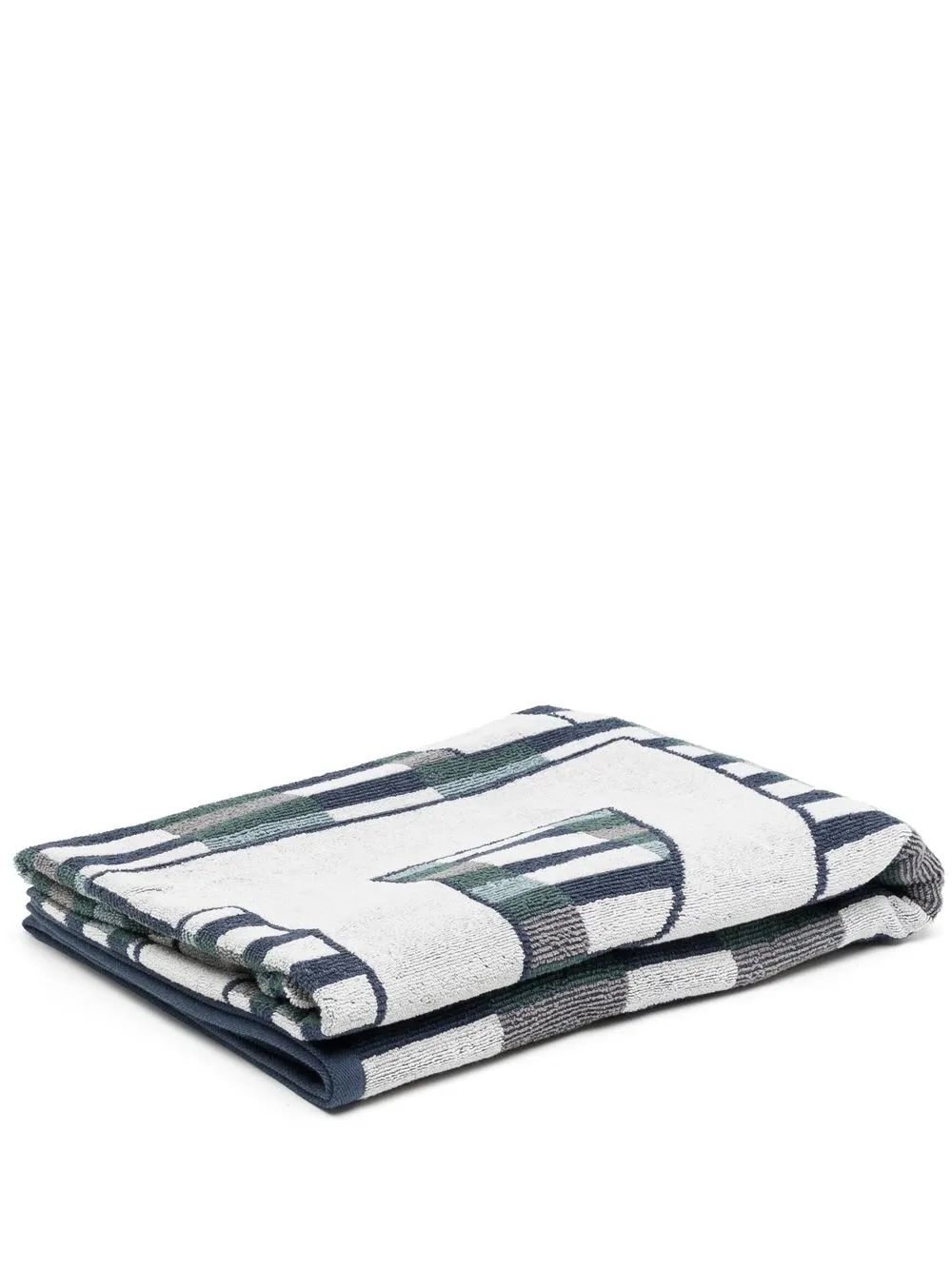 

Giorgio Armani logo-print detail bath towel - Multicolour