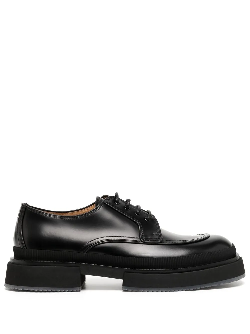 

Giorgio Armani panelled lace-up shoes - Black