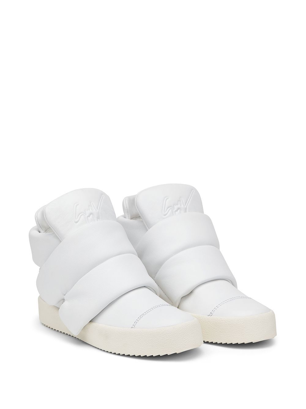 Giuseppe Zanotti Kriss sneakers met klittenband - Wit