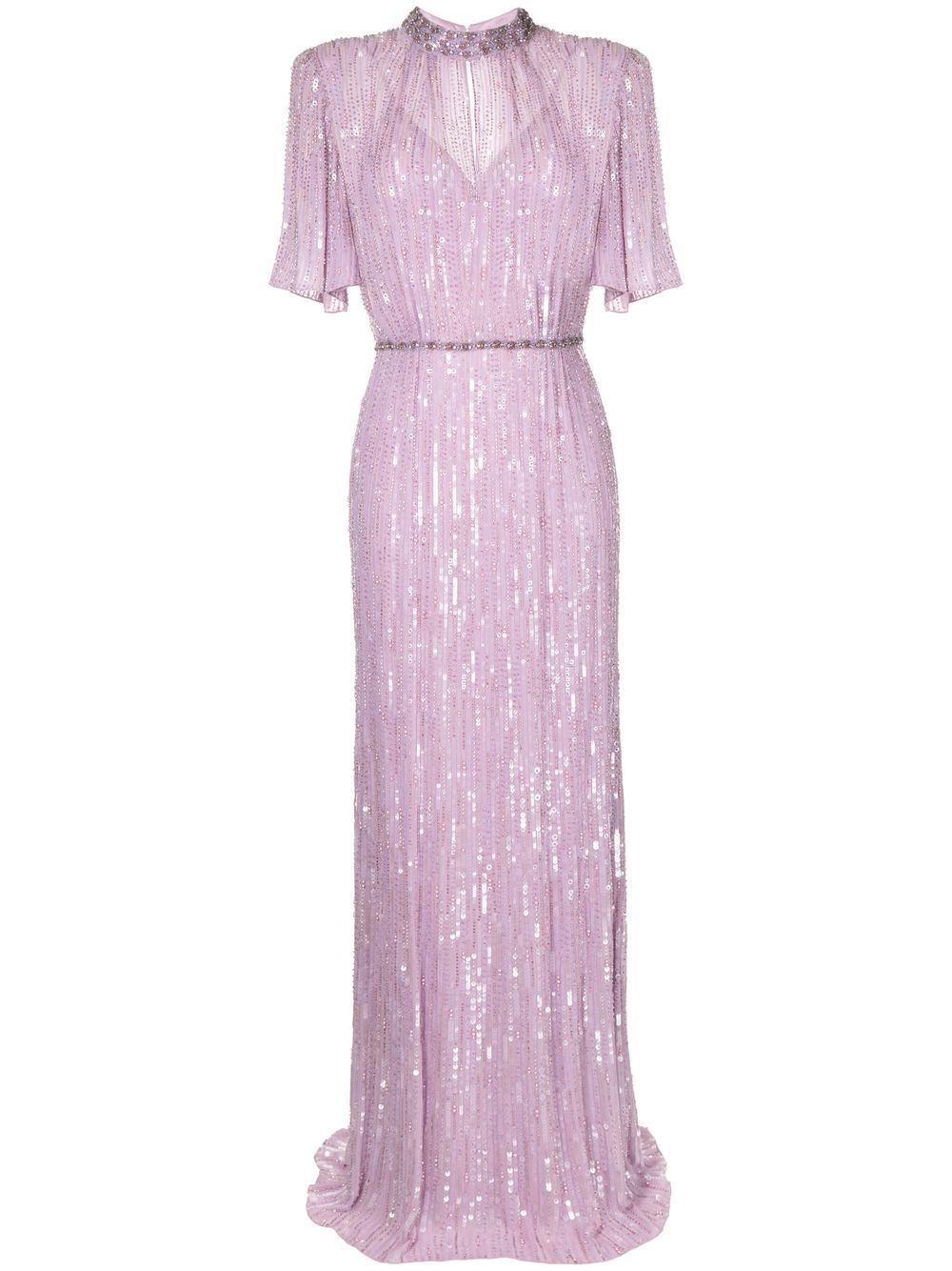 JENNY PACKHAM VIOLA SEQUINNED GOWN