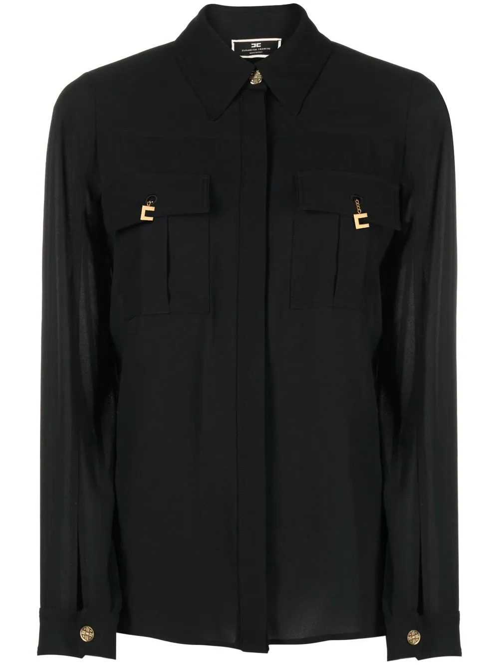 

Elisabetta Franchi camisa con detalles - Negro