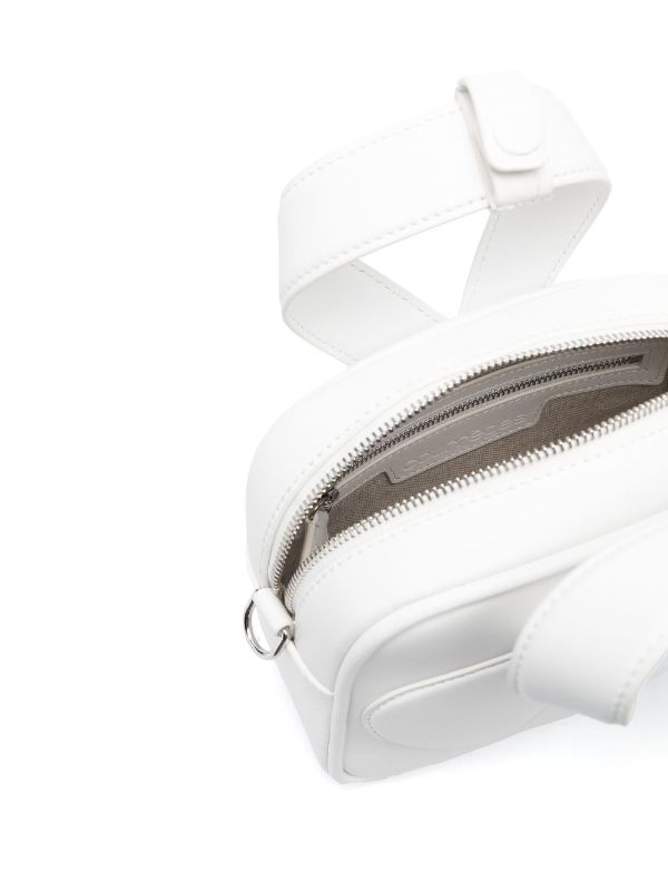 COURREGES Leather Loop Bag - White