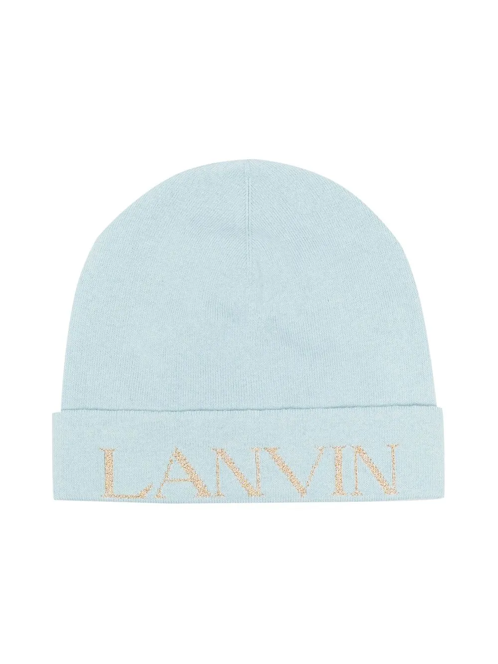 

Lanvin Enfant logo-print knitted hat - Blue