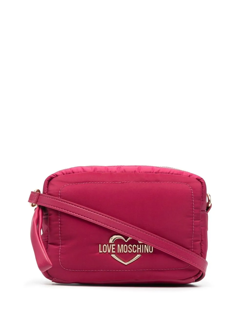 

Love Moschino logo-plaque crossbody bag - Pink