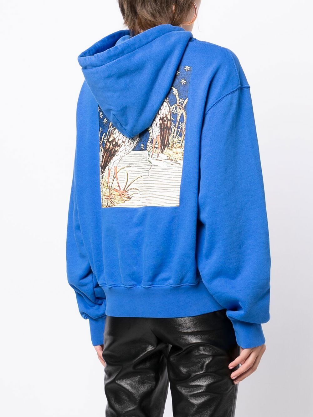 Shop Heron Preston Medieval Graphic-print Hoodie In Blue