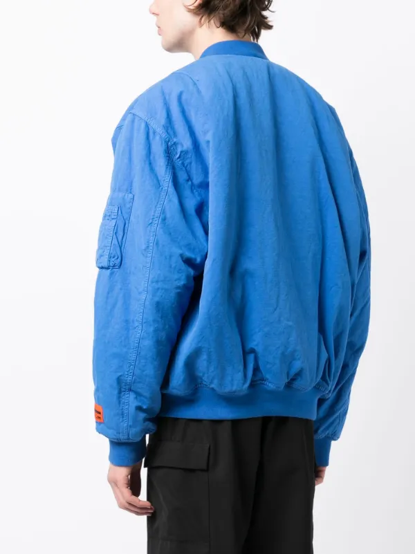 Heron Preston パッチディテール ジャケット | ブルー | FARFETCH JP