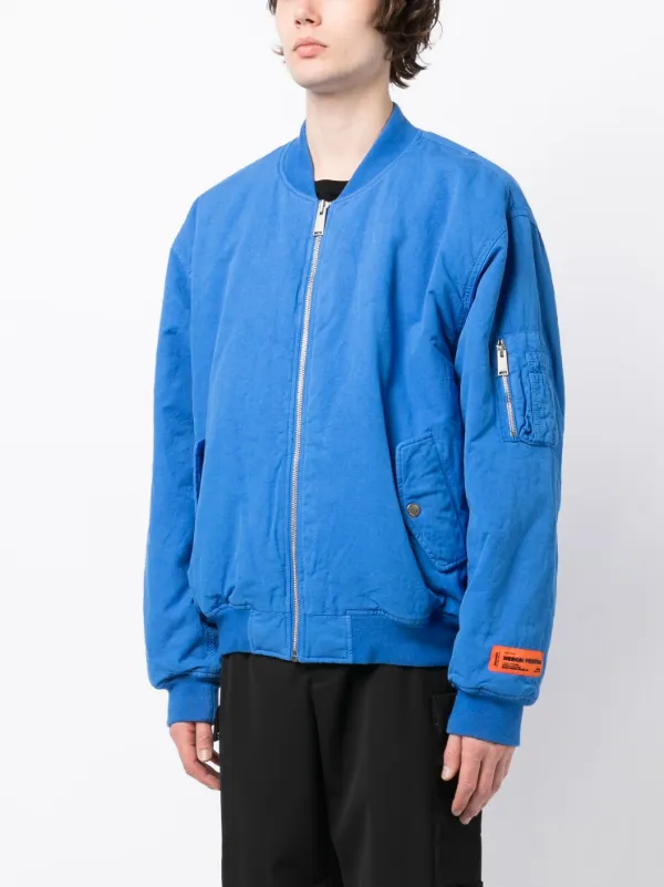Heron Preston パッチディテール ジャケット | ブルー | FARFETCH JP