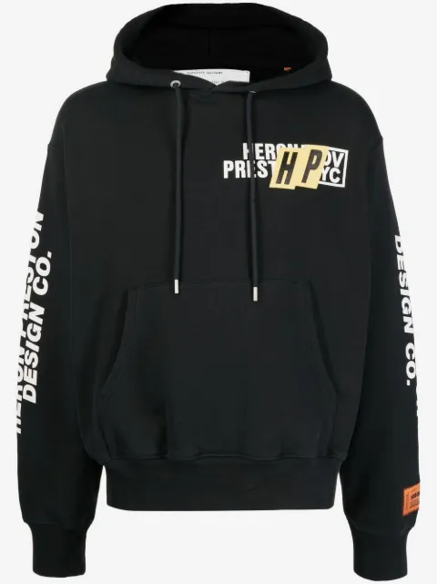 Heron Preston hoodie Real Estate con logo estampado