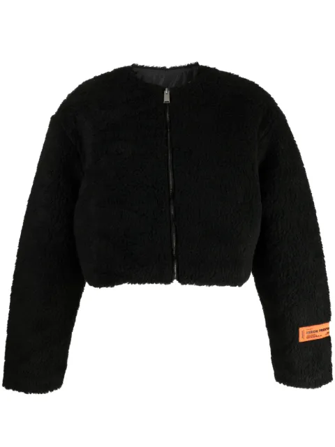 Heron Preston fleece-texture zip-up jacket