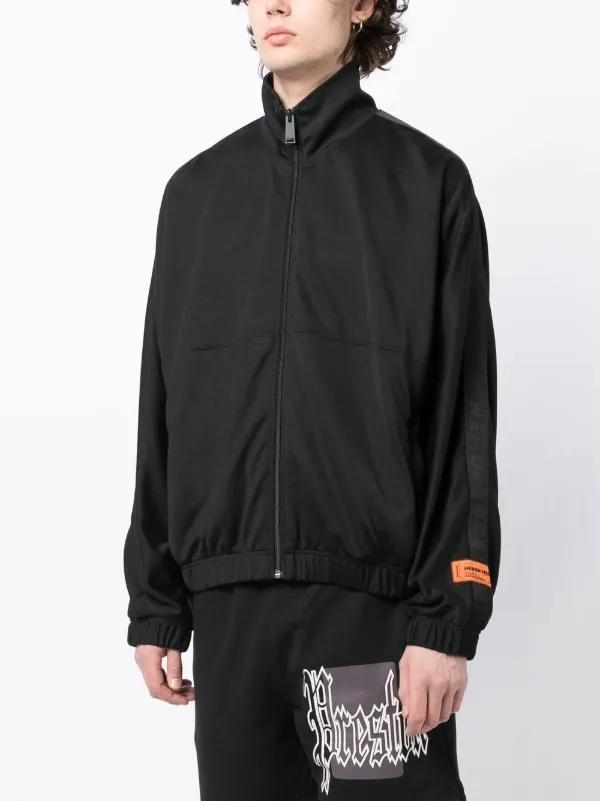 Heron Preston logo-print Strap zip-up Jacket | Black