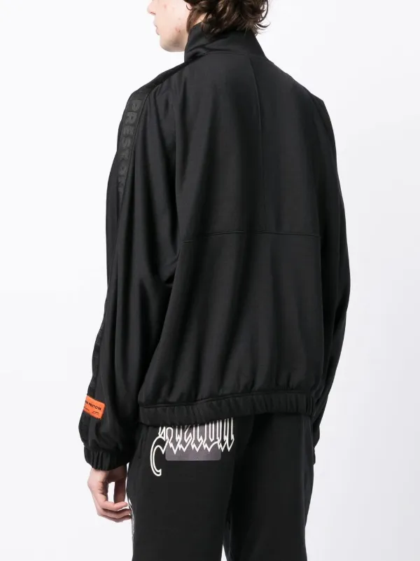 Heron Preston logo-print Strap zip-up Jacket | Black