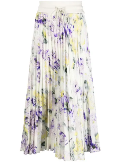 Off-White falda plisada con cordones