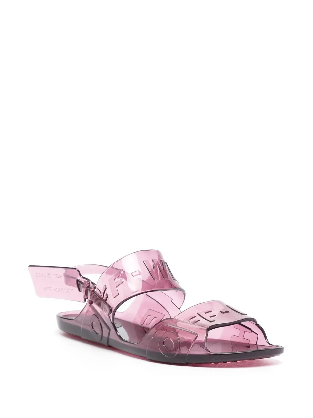 

Off-White sandalias Jelly con hebilla - Morado