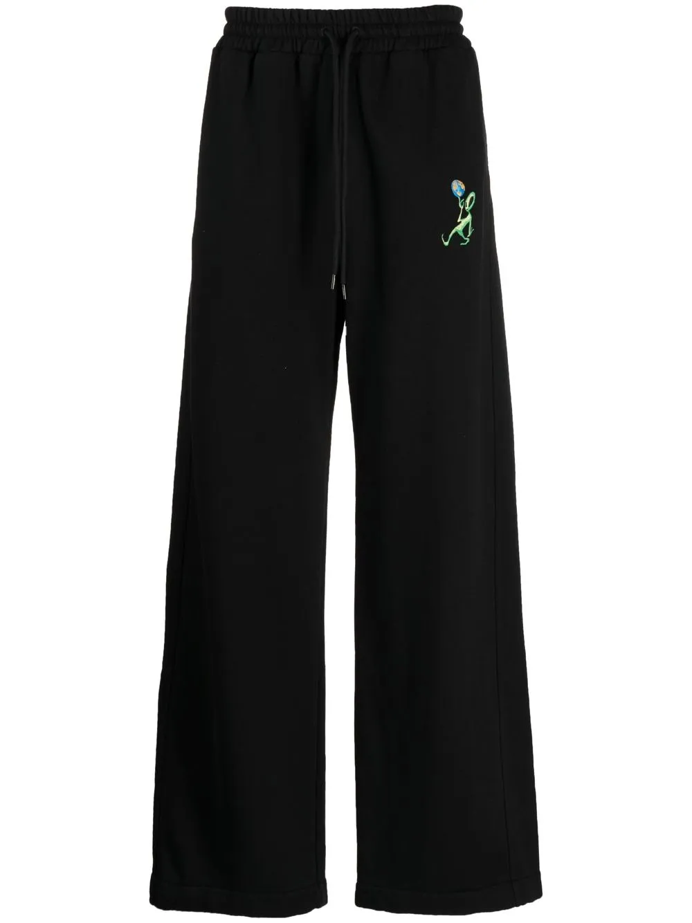 Off-White Alien logo print track pants - Black
