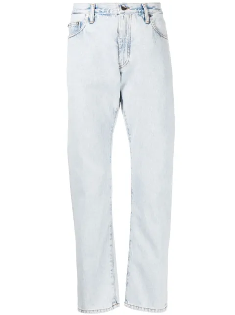 Off-White Arrows-print straight-leg jeans