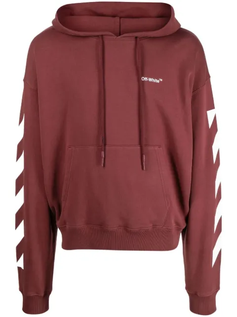 Off-White logo-print Cotton Hoodie 