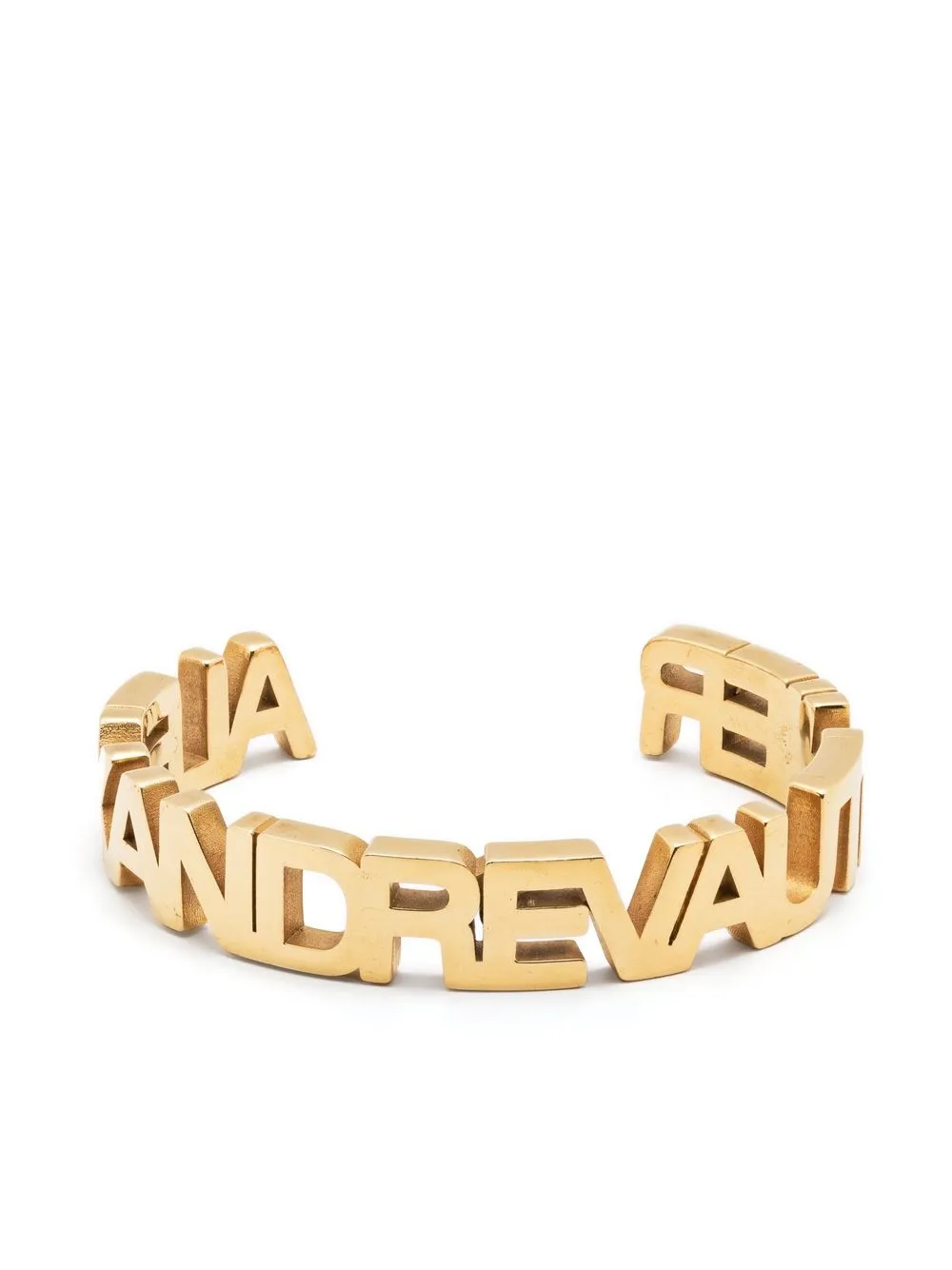 

Alexandre Vauthier logo-lettering cuff bracelet - Gold