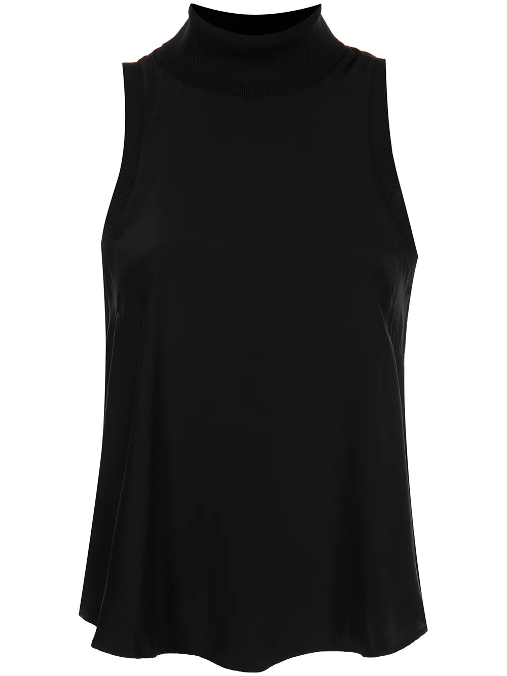 

Cinq A Sept top de seda con cuello de tortuga - Negro