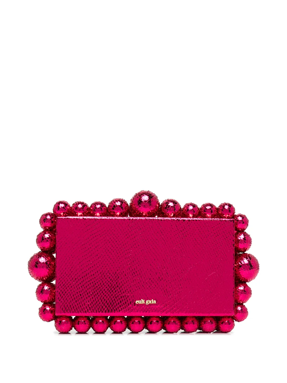 

Cult Gaia Eos bead-embellished clutch - Pink