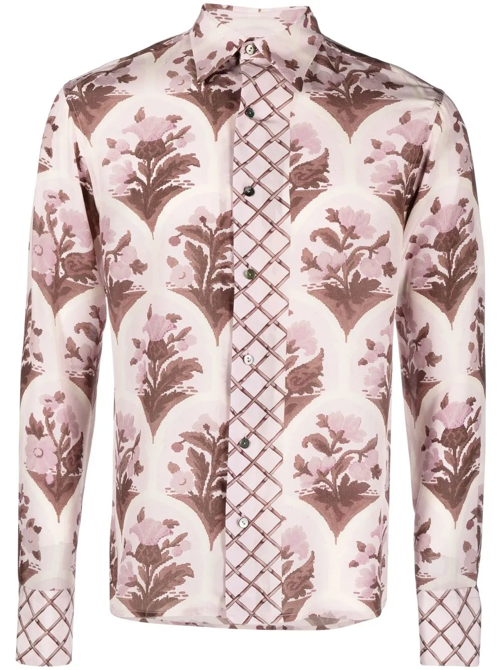 

73 London camisa Archway con estampado floral - LILAC SEPIA